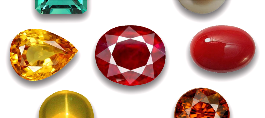 Gemstone Clipart Red Gem - Astrology Gemstone (1024x400), Png Download
