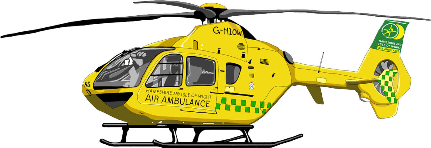 Helicopter Ambulance Clipart (1500x581), Png Download