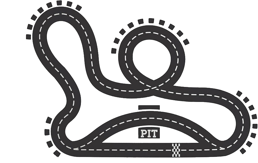 Many Thanks - Race Track Decal (940x730), Png Download