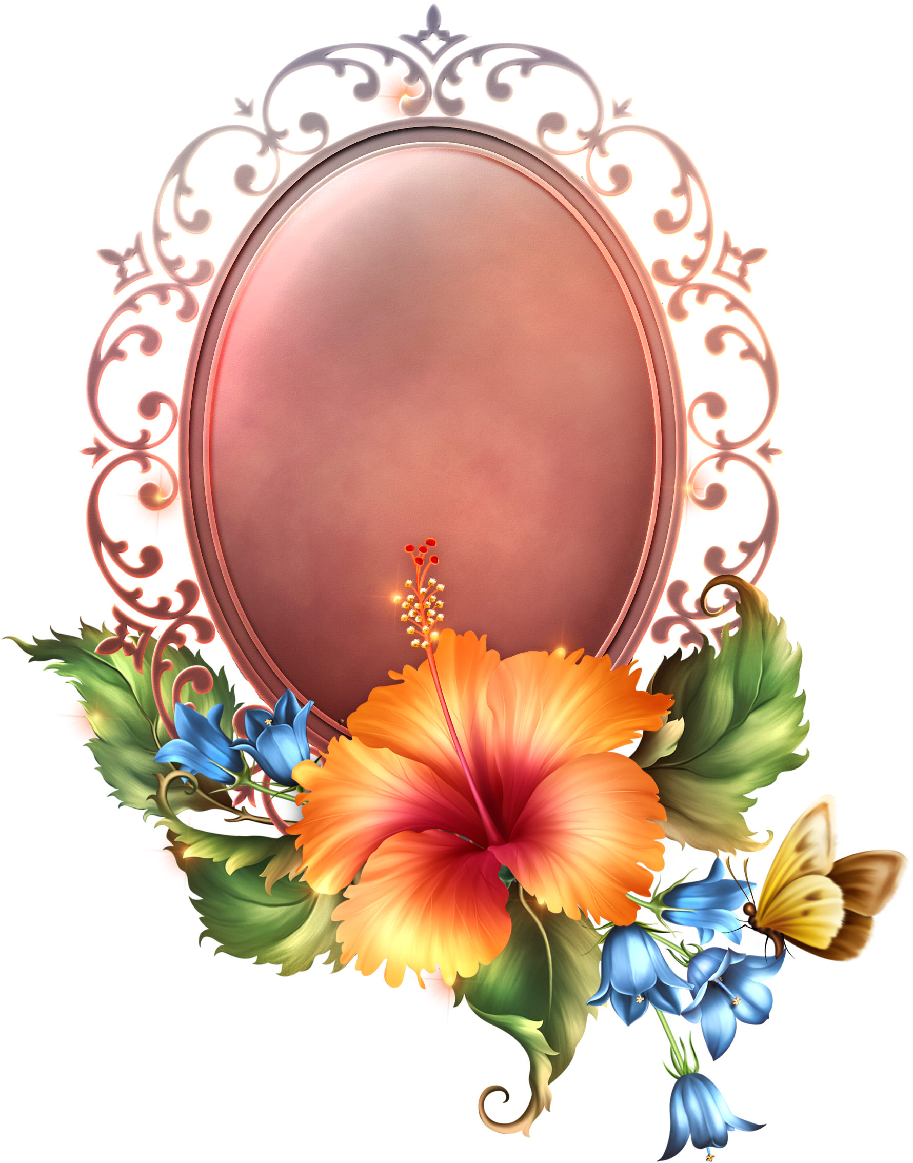 Borders And Frames, Letters, Arts And Crafts, Crafts, - Chinese Hibiscus (1804x2291), Png Download