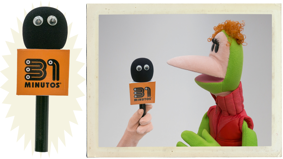 31 Minutos-mico El Micrófono - Stuffed Toy (960x540), Png Download
