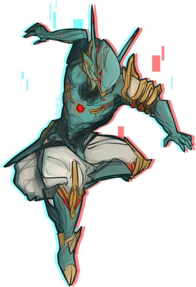 Furaffinity Warframe @ Eliasdrid Note - Warframe Art Volt (738x1082), Png Download