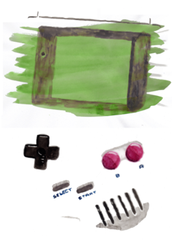 Gameboy Lcd-bleed - Nintendo Game Boy (674x518), Png Download