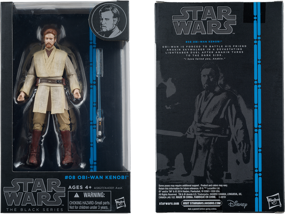 #08 Obi-wan Kenobi Preview Images - Hasbro Star Wars Black Series Obi Wan Kenobi (1032x757), Png Download