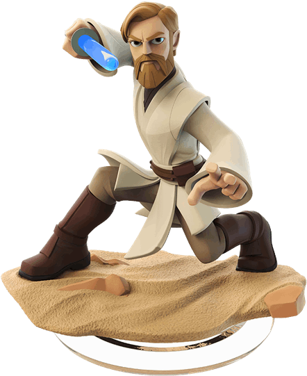 Disney Infinity - Obi Wan Kenobi Disney Infinity Figure (600x600), Png Download