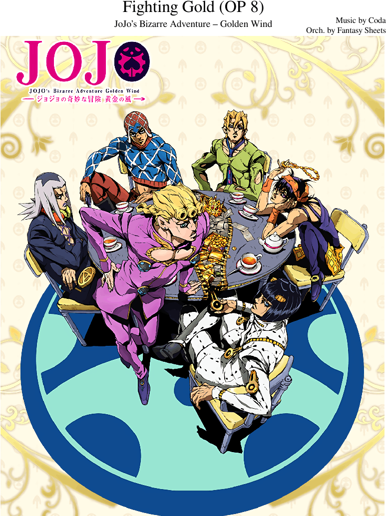 Jojo's Bizarre Adventure - Jojo Golden Wind Anime (850x1100), Png Download