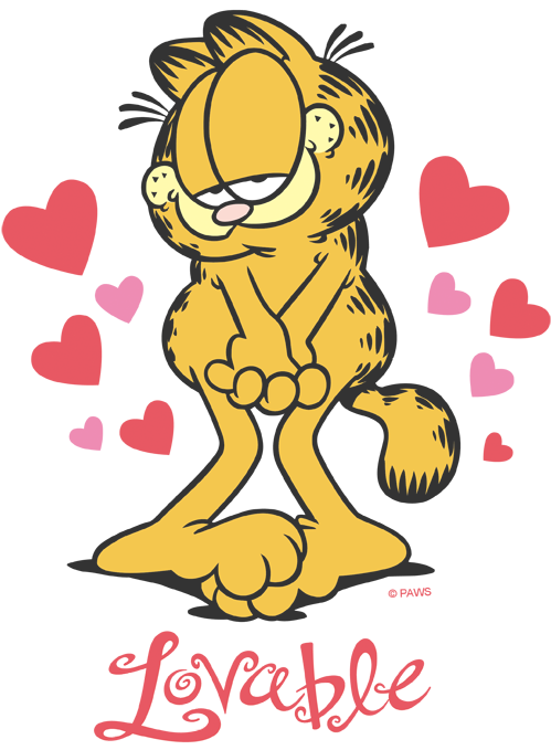 Garfield Lovable Kid's T-shirt - Garfield (510x696), Png Download