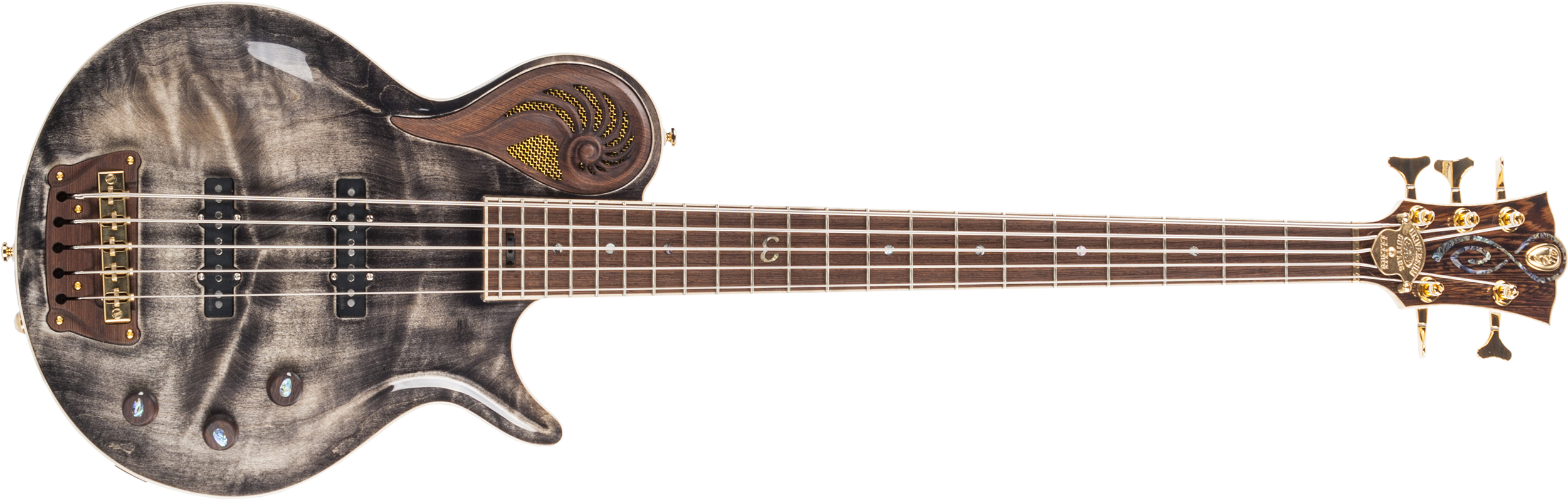 Epsilon Bass Uj 5 Black - Fender Pacific Battle Telecaster (2500x934), Png Download