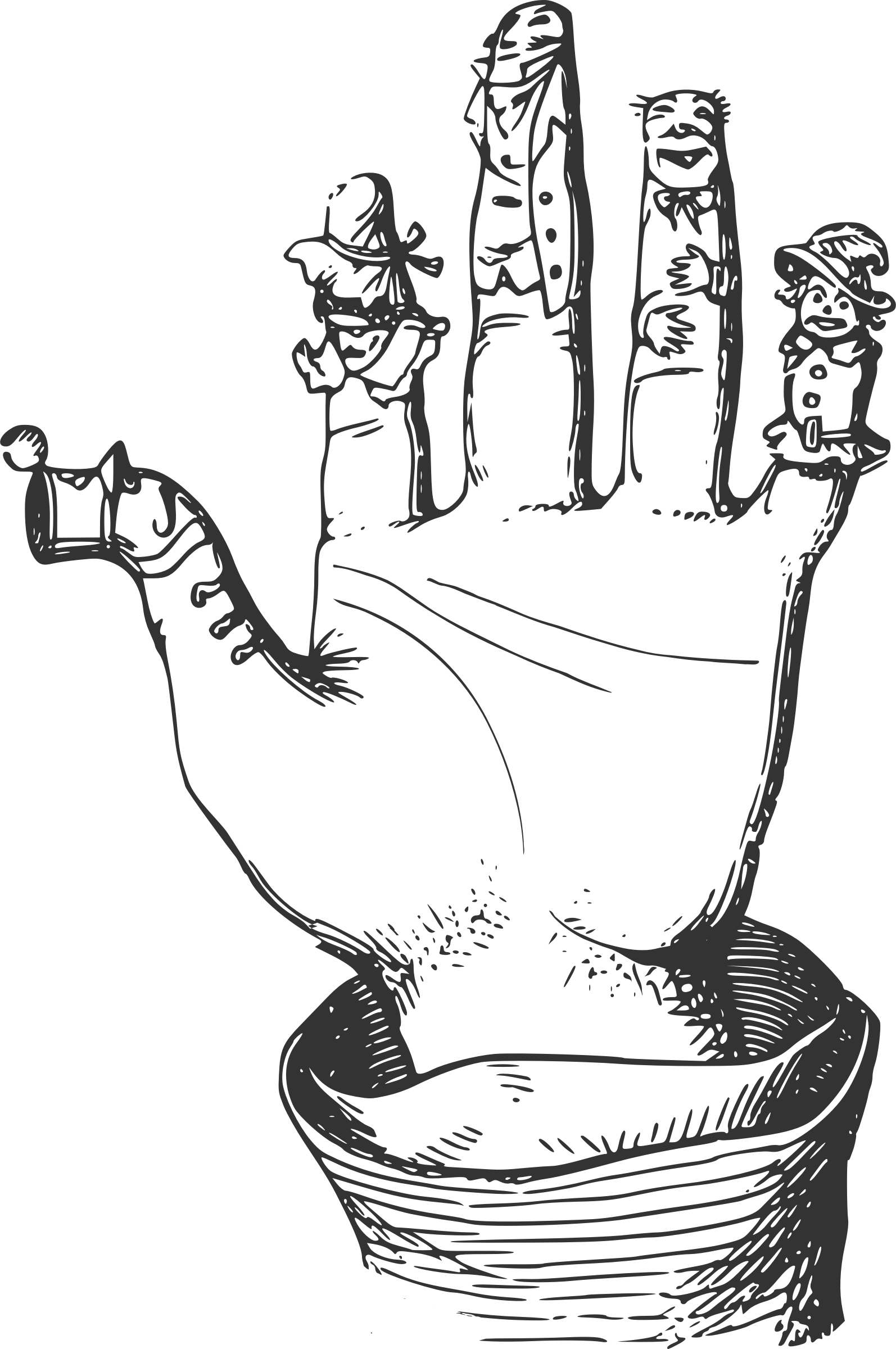 Big Image - Finger Puppet Clipart Png (1594x2400), Png Download