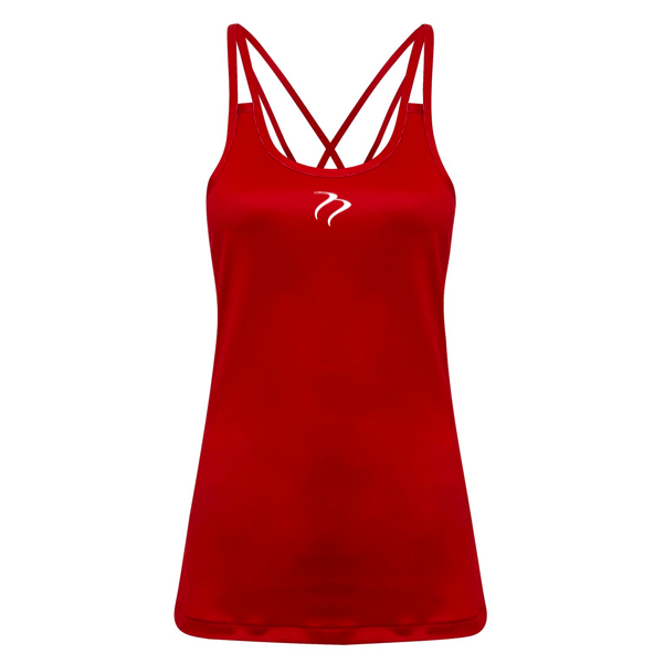 Tempest Women's 'laser Cut' Spaghetti Strap Vest Red - Lingerie Top (600x800), Png Download