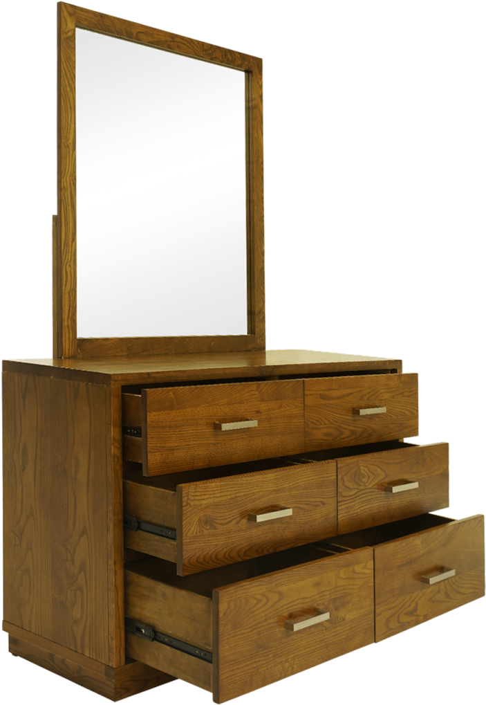 Library Dressing Table With Mirror - Dresser (1200x1200), Png Download
