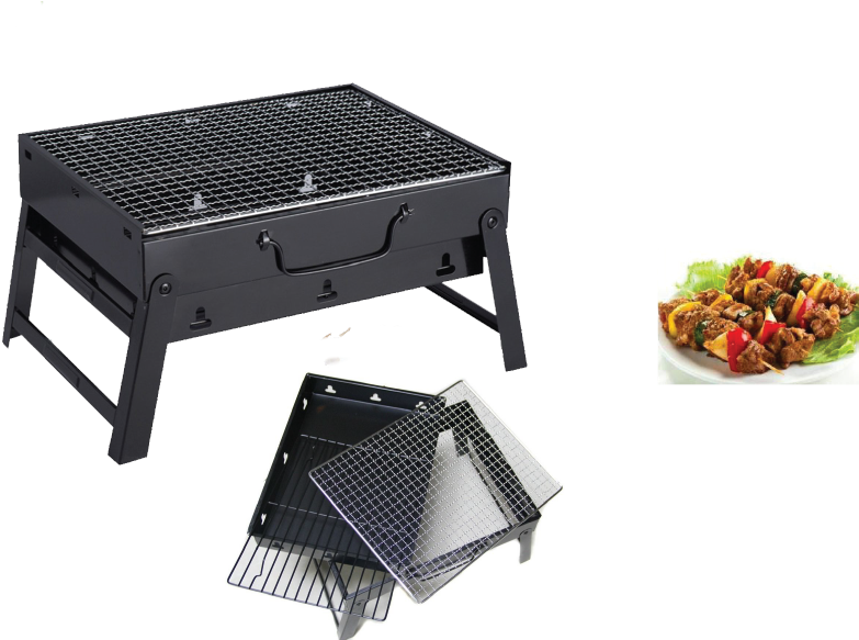 Portable Charcoal Bbq Grill - Bếp Nướng Than Hoa Vuông (800x800), Png Download