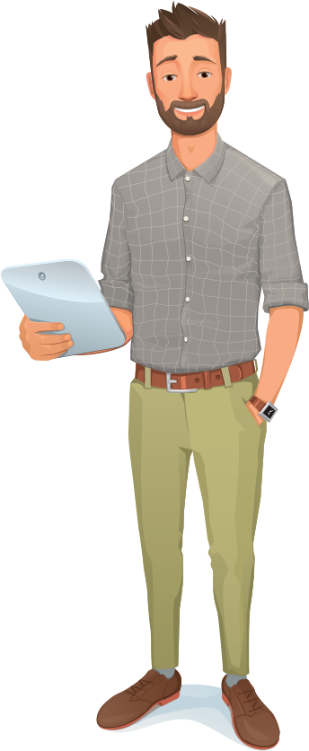 My Passion Is To Make Your Business Better By Designing - Graphic Designer Person Png (550x840), Png Download