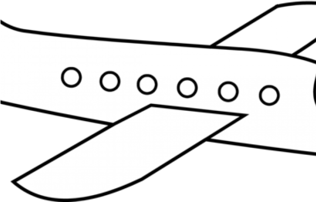 Plane Clipart Simple - Airliner (640x480), Png Download