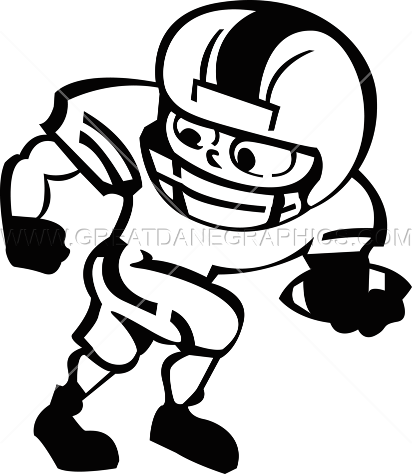 Clip Art Production Ready Artwork For - Cartoon Football Player Drawing (825x948), Png Download