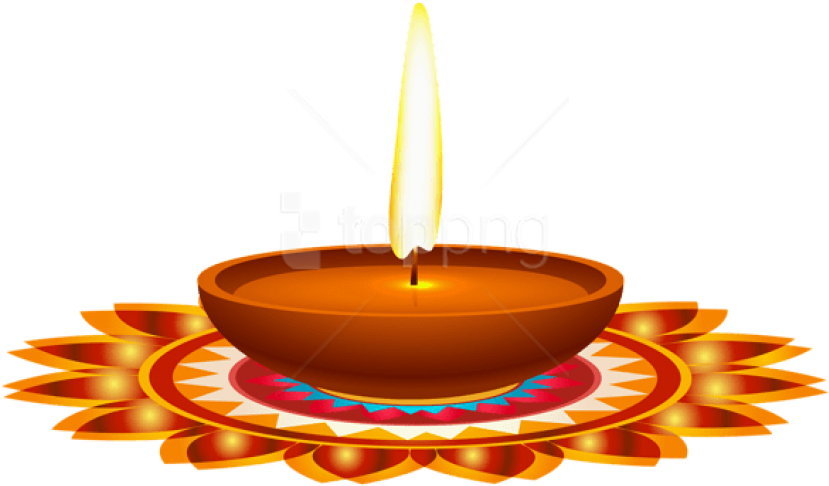 Diwali Candle Png - Diwali Diya Png (850x495), Png Download
