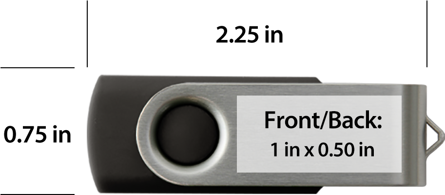 4 Gb Swivel Usb Flash Drive - Usb Flash Drive (1000x1000), Png Download