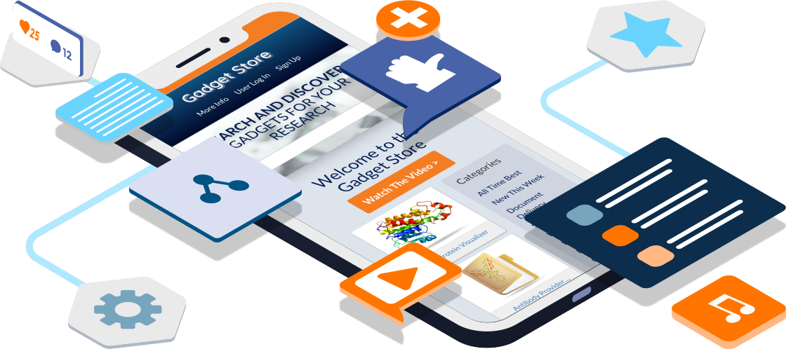 Each Gadget Is Assigned A Unique, Identifying Icon - Graphic Design (1120x498), Png Download