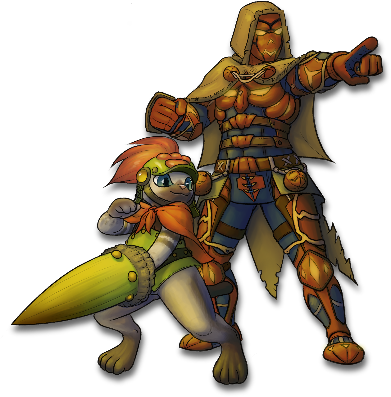 Palico And Moshgarl - Monster Hunter Palicoes (1368x1368), Png Download