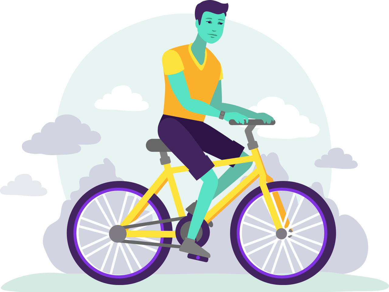 Launching Cyclist Insurance - Hybrid Bicycle (1280x960), Png Download