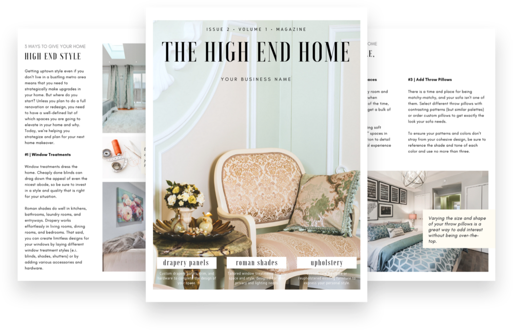 Branded Magazine Ebook Freebie Lead Magnet Window Workroom - Club Chair (1000x645), Png Download