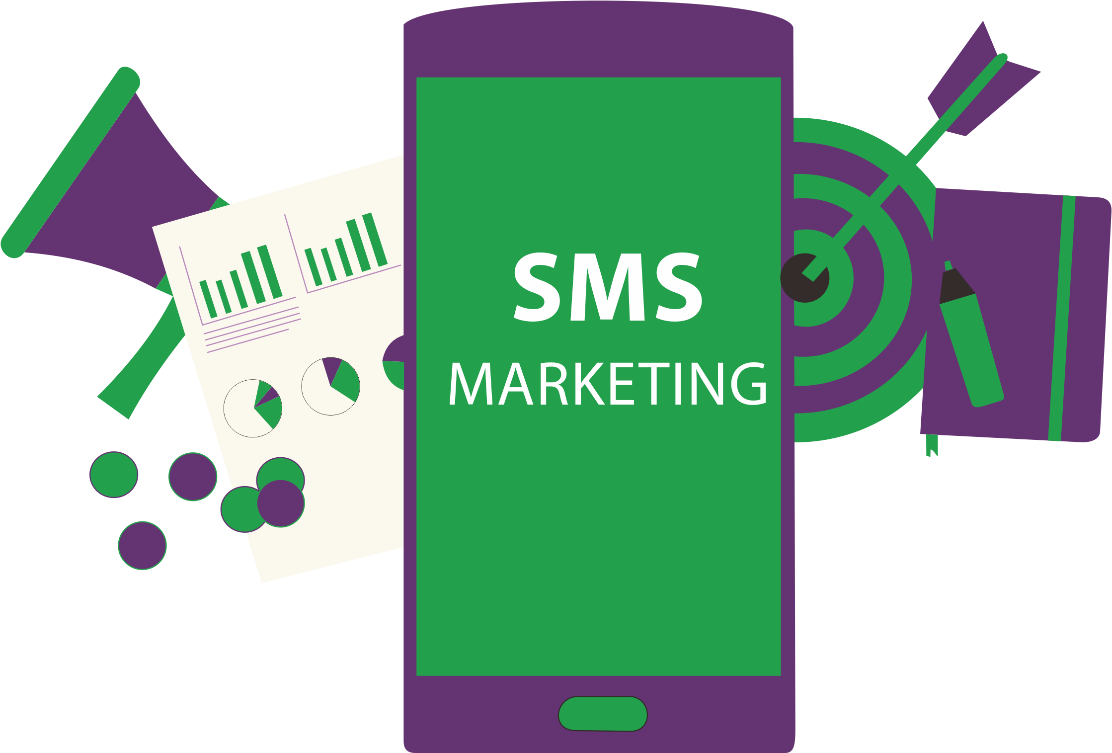 Undefined - - Sms Marketing Images Png (2512x1995), Png Download