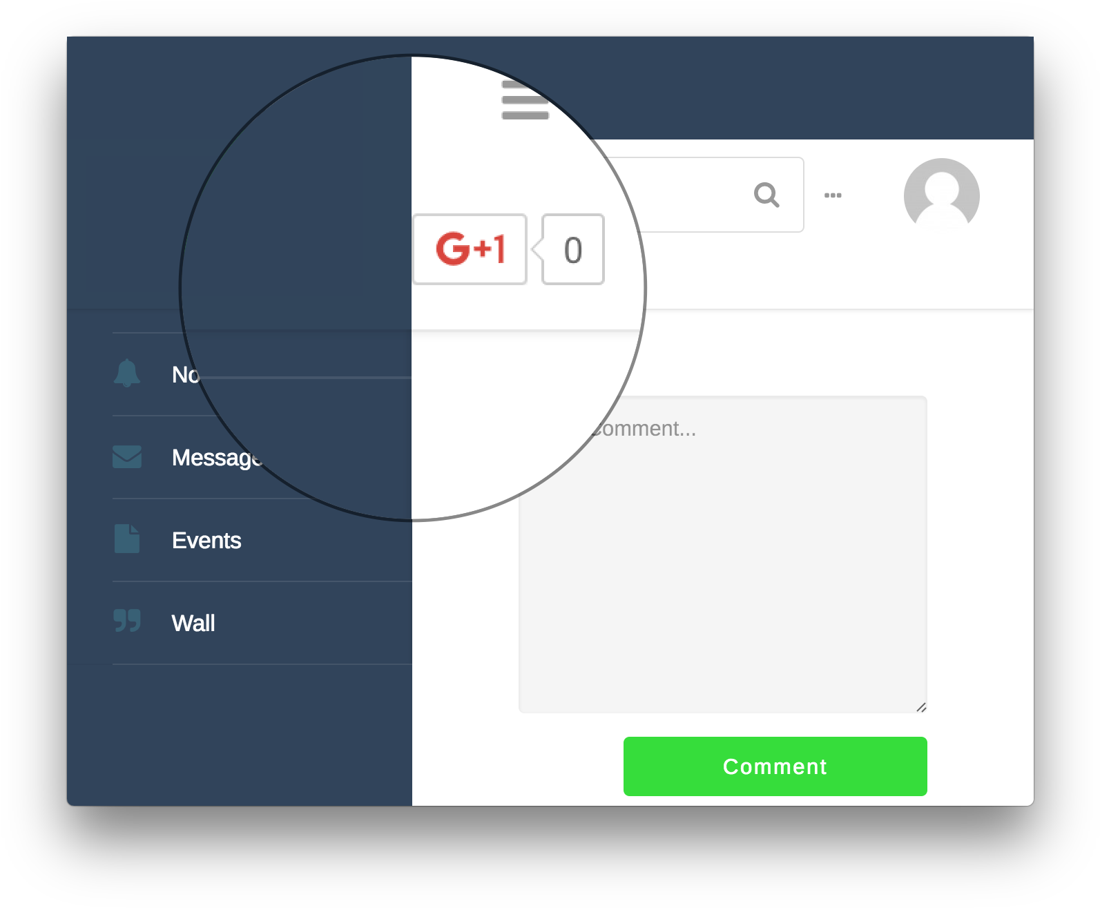 Wordpress Google Plus Plugin Demo - Circle (1624x1338), Png Download