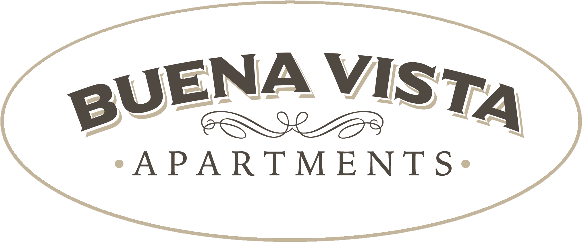 Buena Vista Apartments Logo With Oval Frame Transparent - Buena Vista Apartments Logo (2140x952), Png Download