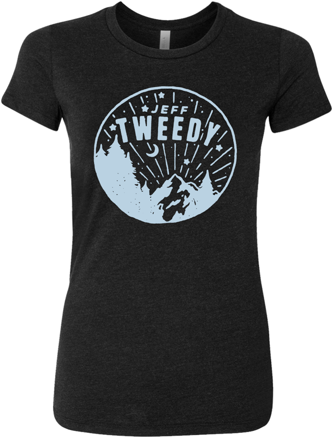Jeff Tweedy Women's Night Sky T-shirt - Shirt (834x1000), Png Download