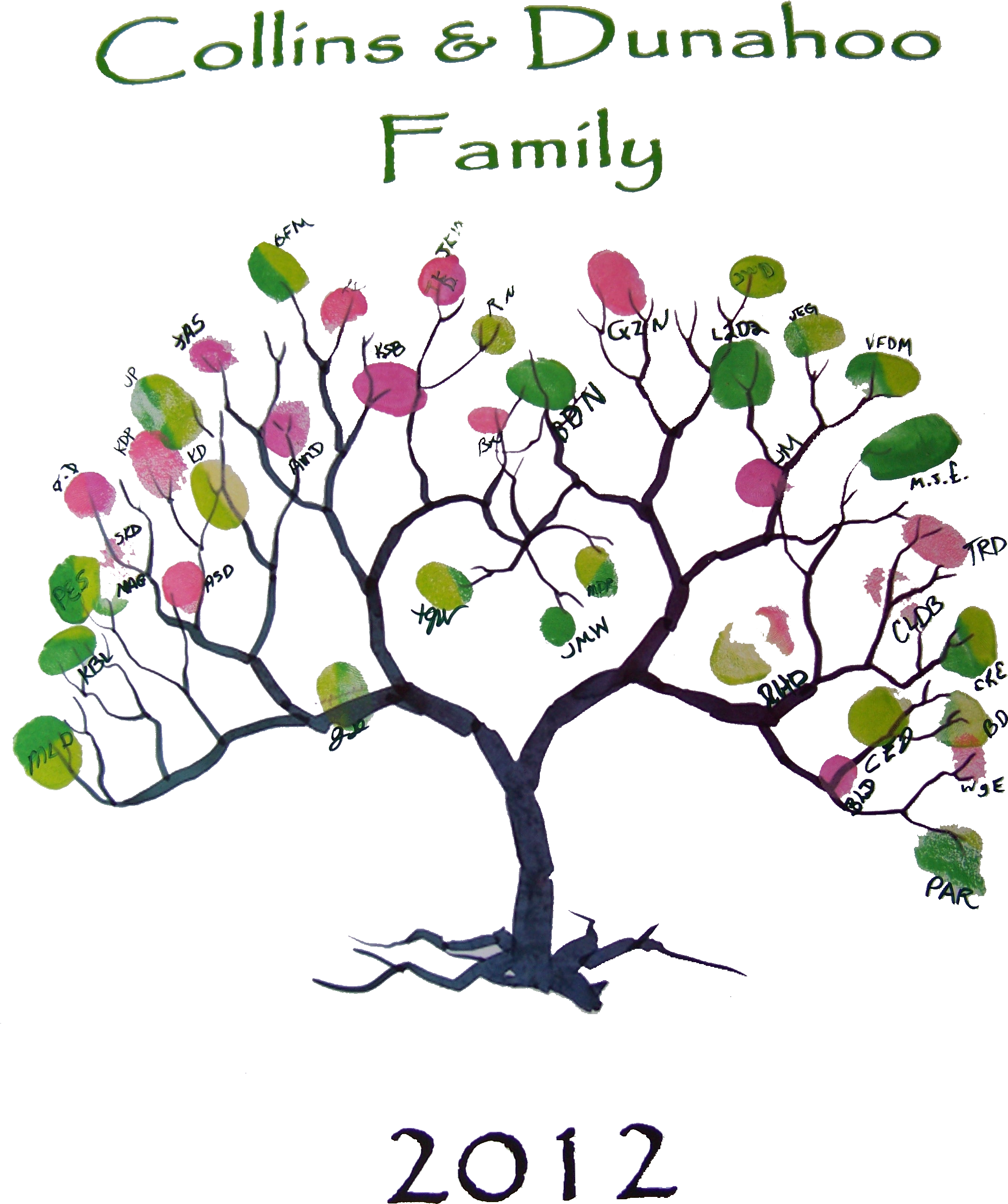 Banner Free Library Reunion Clipart Family History - Fingerprint Tree (2187x2713), Png Download