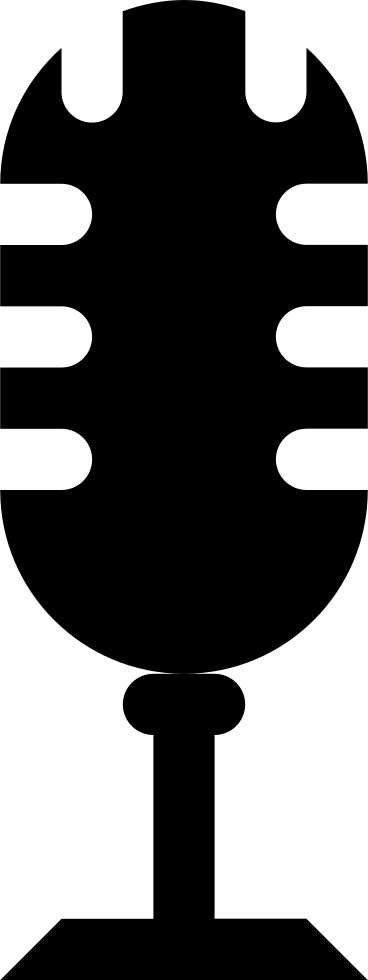 Microphone Of Vintage Design Comments (368x980), Png Download