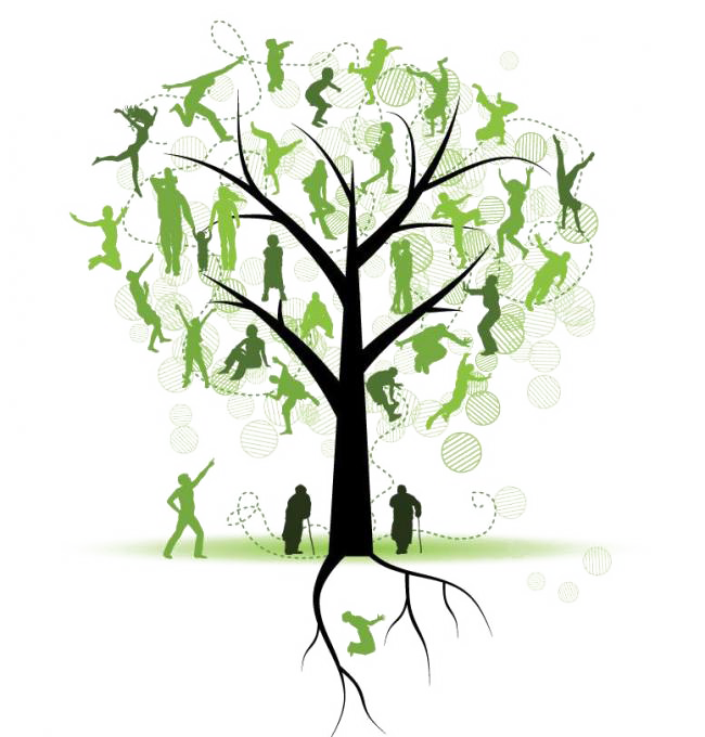 Family Tree Silhouette Nurturing Trees Full Size Png Download Seekpng