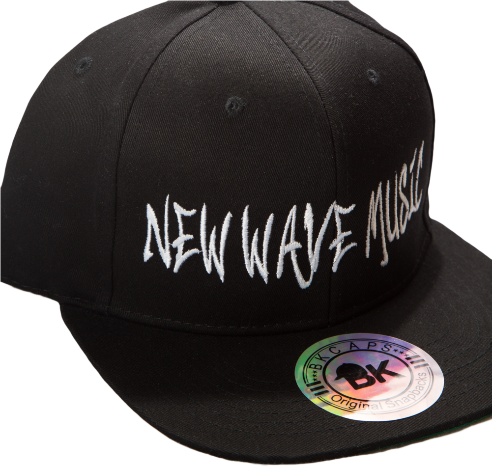 New Wave Music Black Snapback - Baseball Cap (1000x1000), Png Download