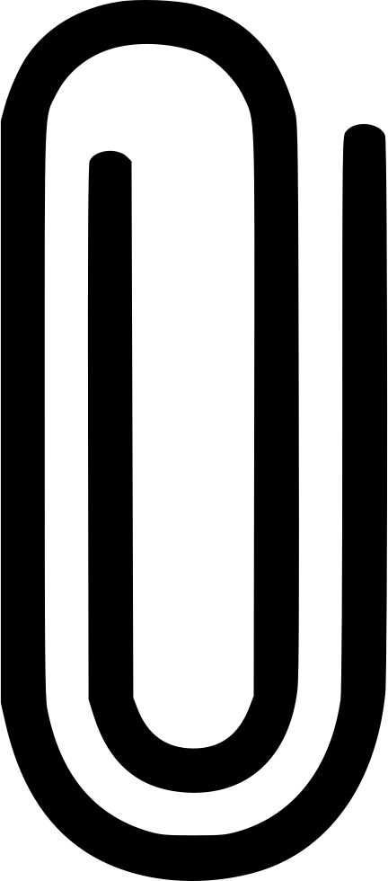 Attachment Paper Clip Comments - New Stationery Icon Png (432x980), Png Download