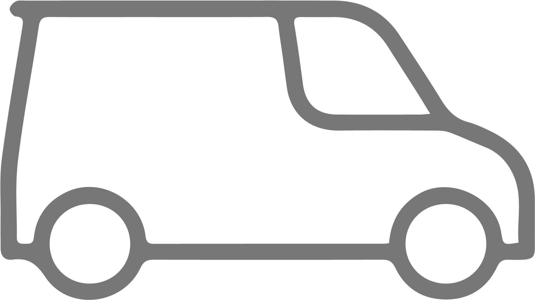 Vans - Ambulance Truck Clipart Black And White (1893x1164), Png Download