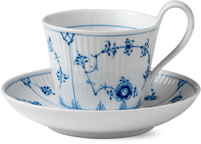 High Handle Teacup & Saucer - Royal Copenhagen Kop (1500x1500), Png Download