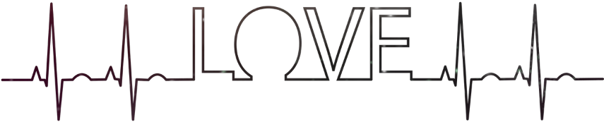 #love #heart #heartbeat #inlove #gradient - Calligraphy (1024x1024), Png Download