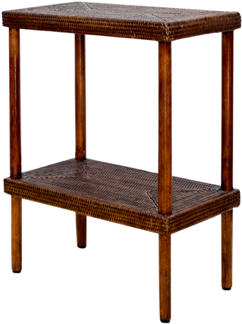 Katha Rattan Side Table - Ikea Changing Table Black (600x600), Png Download