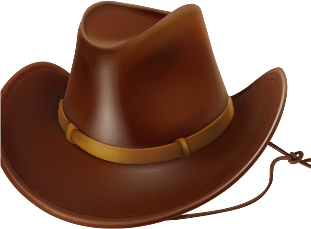 Cowboy Hat Clipart Backwards - Clip Art Cow Boy Hat Png (640x480), Png Download