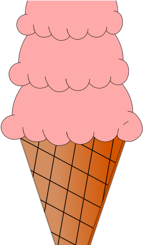 Drawn Ice Cream Icecream Scoop - Ice Cream Cone (640x480), Png Download
