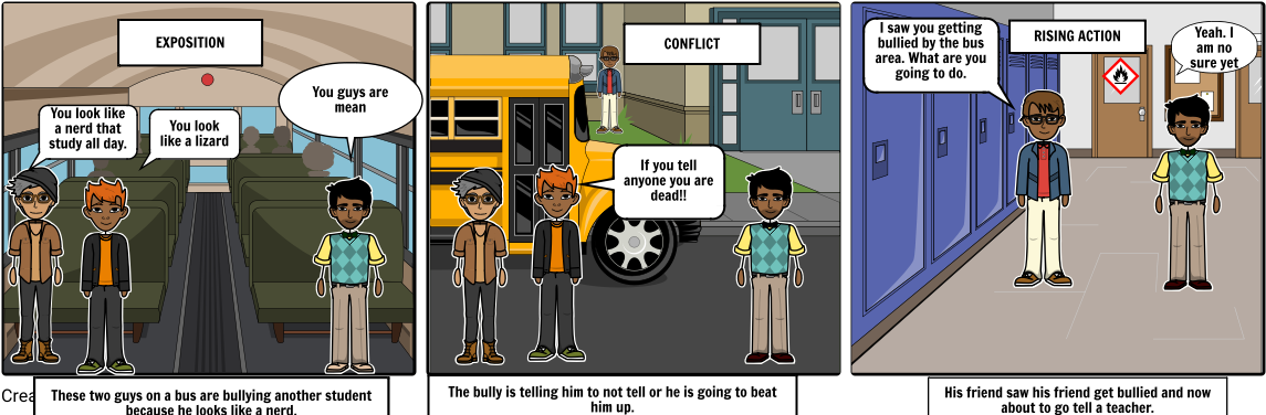 Bullying Is Wrong - Comics (1164x385), Png Download