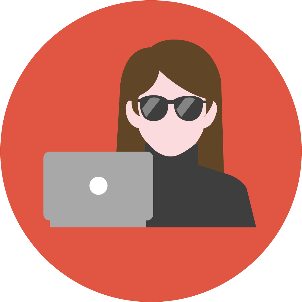 Hacker - Illustration (1417x1417), Png Download