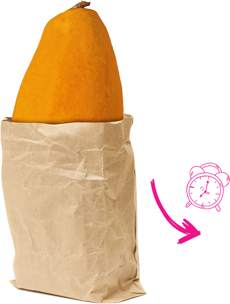 Papaya Clipart Ripened - Paper Bag (898x1024), Png Download