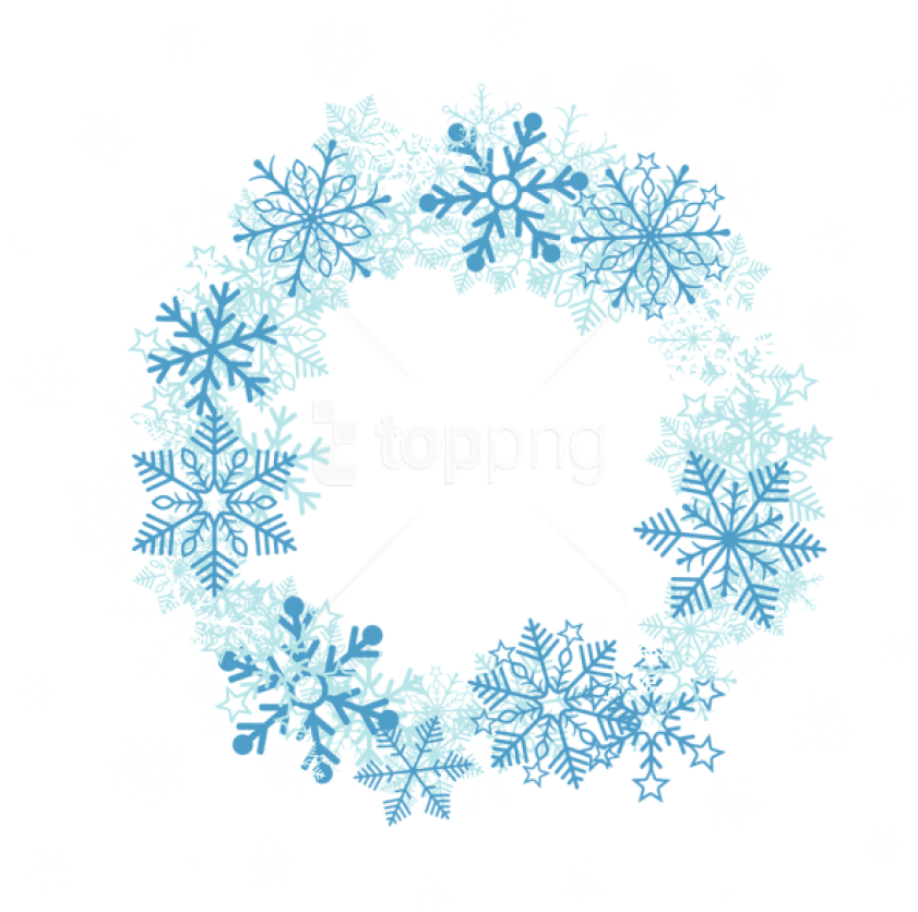 Free Png Snowflakes Decoration Transparent Png - Circle (850x845), Png Download