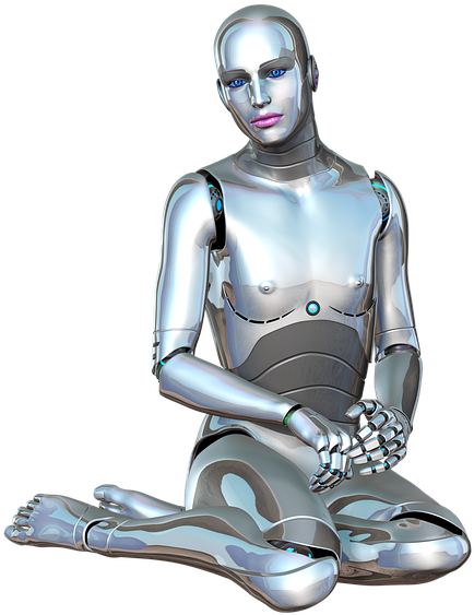 Female Robot Png (498x640), Png Download