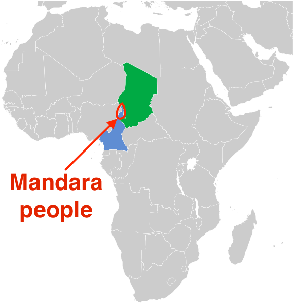 Mandara People With Caste System Sahel Africa - African Civil War Map (584x600), Png Download