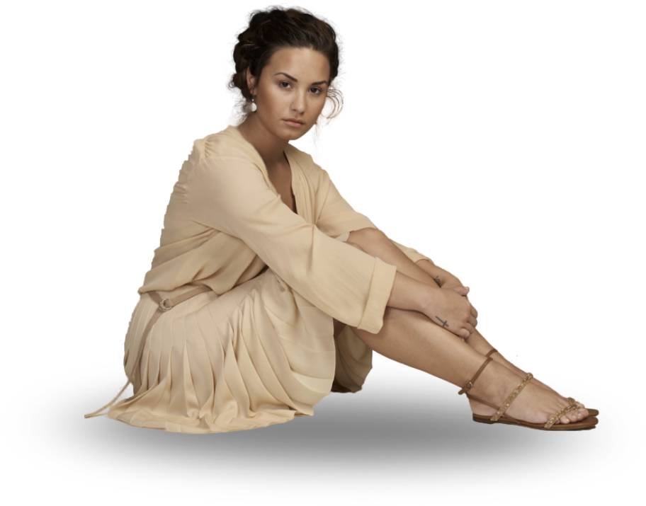 #model #female #png #people #portrait #girl #beautiful - Sitting (1024x1024), Png Download