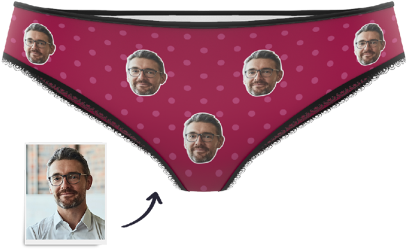 Custom Colorful Face Panties - Panties (600x600), Png Download