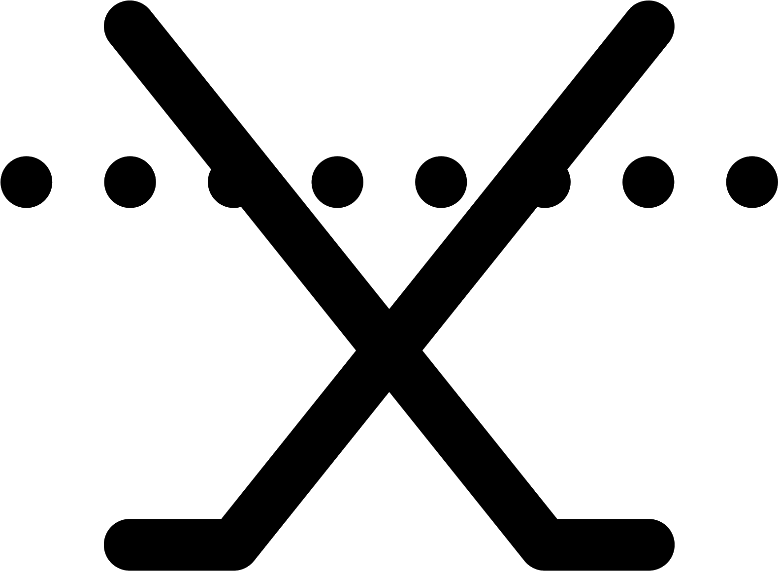 This Logo Has Two Lines Shaped Like Hockey Sticks Crossed (1600x1600), Png Download