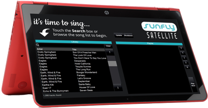 Sunfly Karaoke Laptop With 15000 Songs 76784506 - Tablet Computer (700x500), Png Download